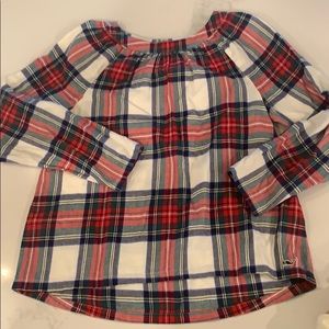 vineyard vines girls christmas blouse